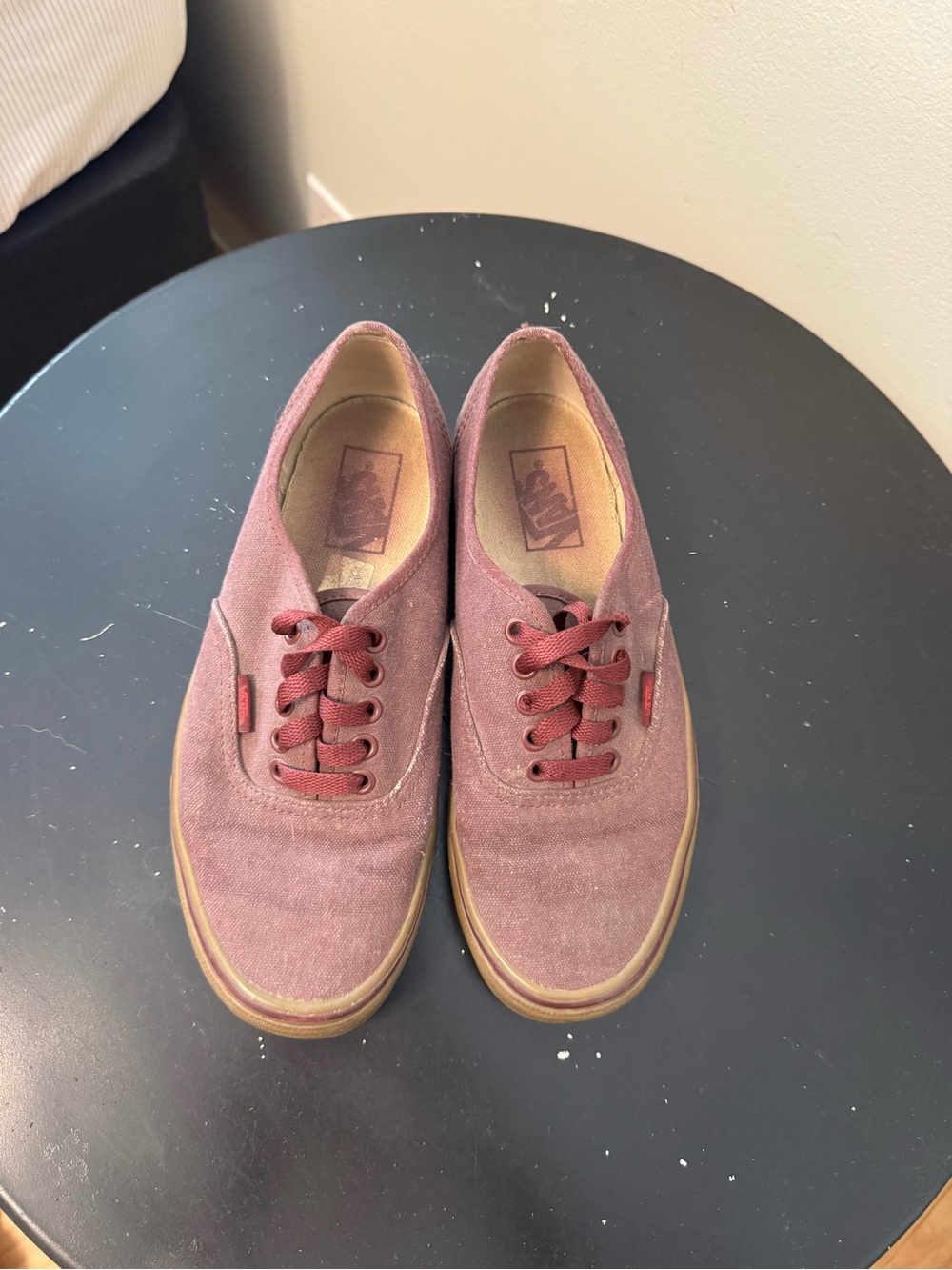 Women's/ Men’s Vans Classic Casual Canvas Sneakers - Maroon
